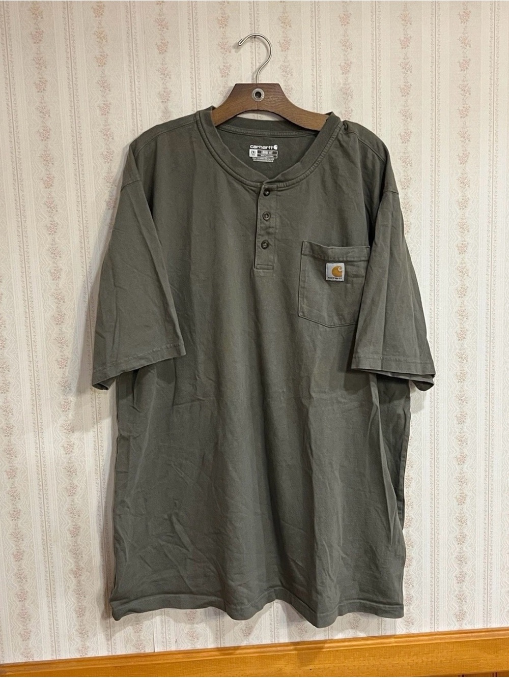Carhartt Men's Short-Sleeve Henley Pocket Shirt